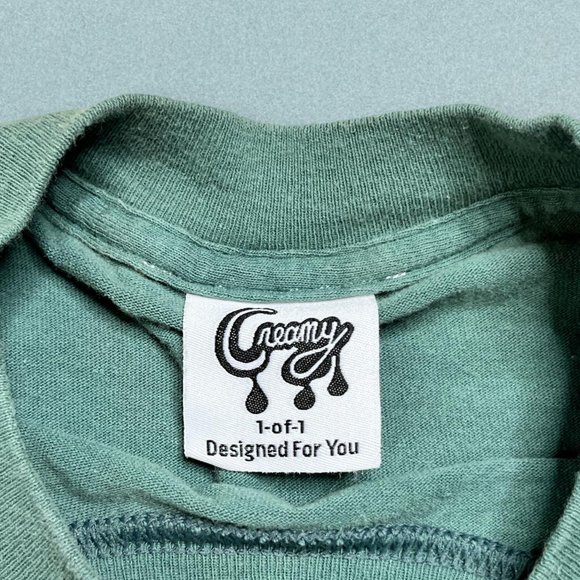 Creamy Studios Daytona Beach Florida tri-color green tee - Picture 3 of 4